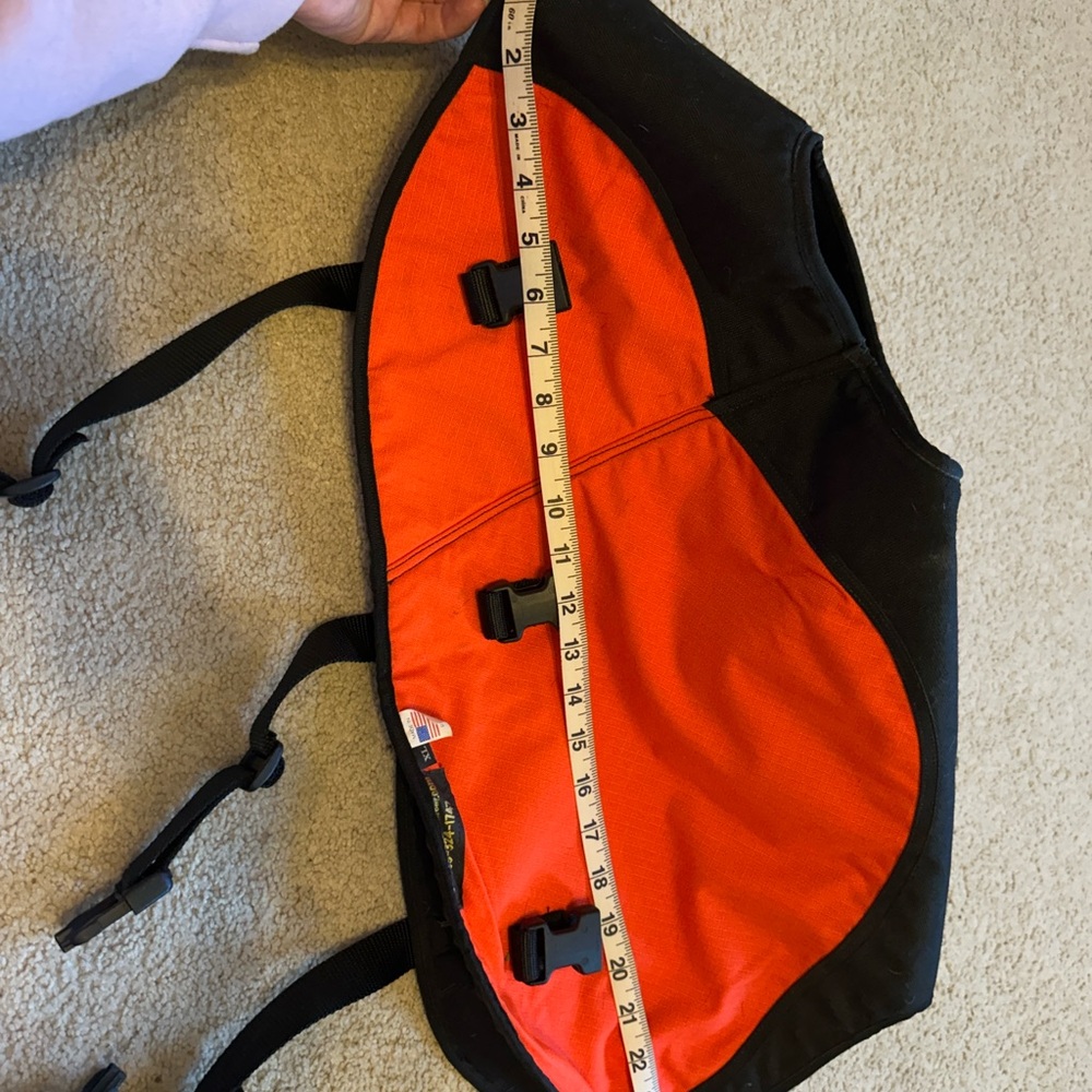 Black and Orange Dog Jacket XL